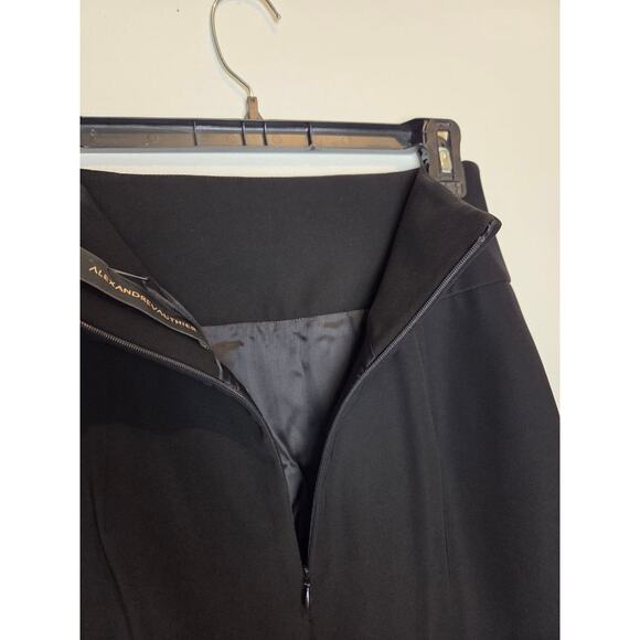 Alexandre Vauthier Black Skirt Pockets Zipper Closure Lined NWT EU 38 Small 6 - Picture 6 of 11